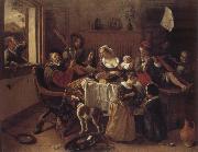 Jan Steen The cheerful family France oil painting artist